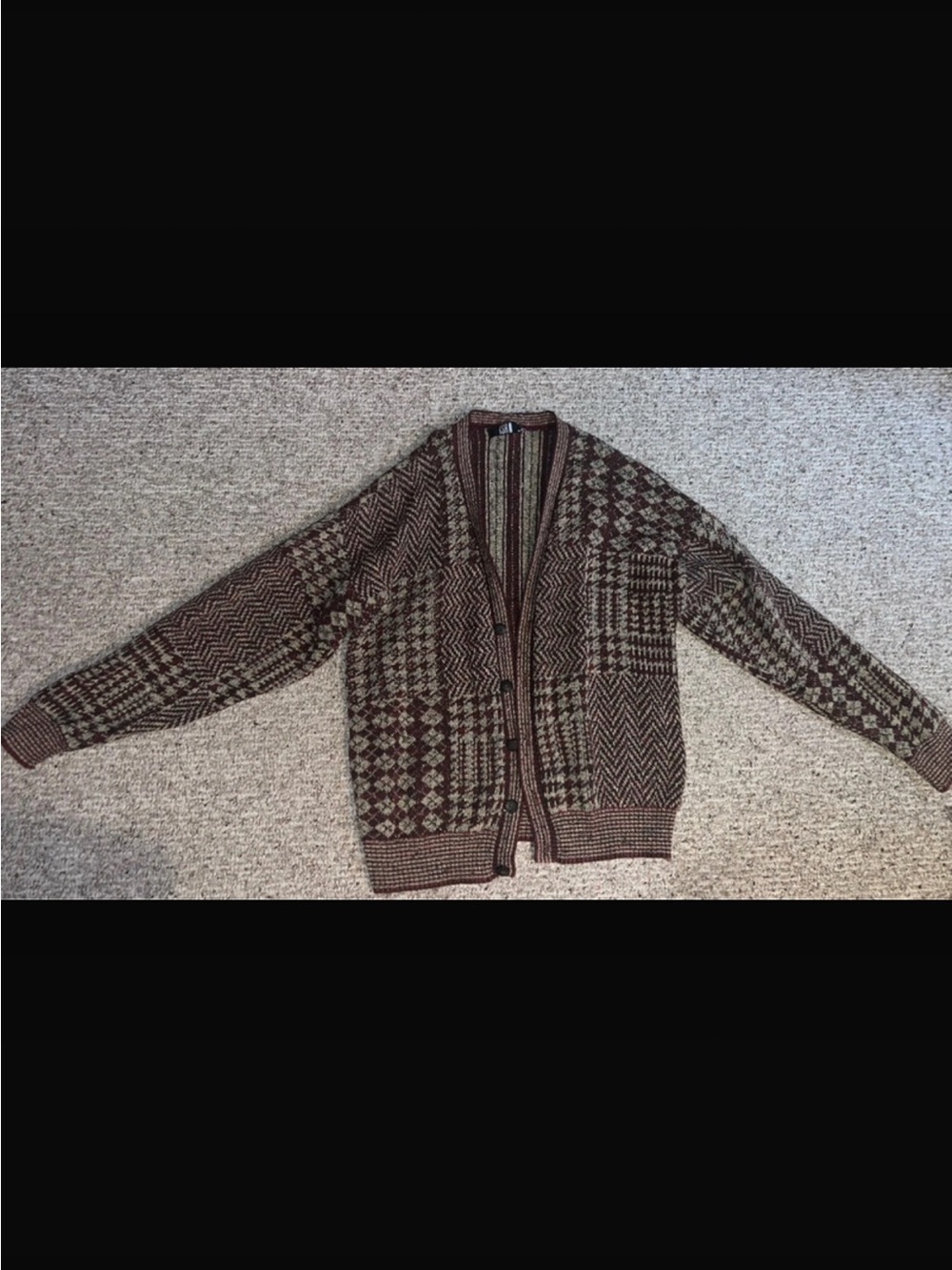 Vintage 90s knit cardigan sweater